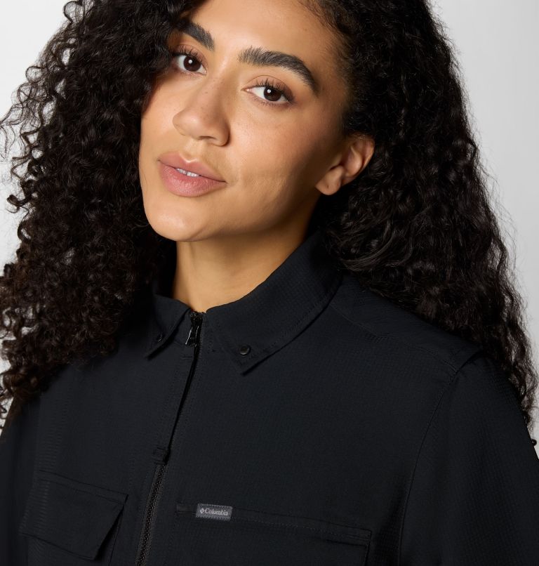 Women's Elevated View Utility Short Sleeve Shirt, Color: Black, image 4