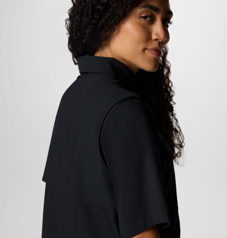 Women's Elevated View Utility Short Sleeve Shirt, Color: Black, image 5