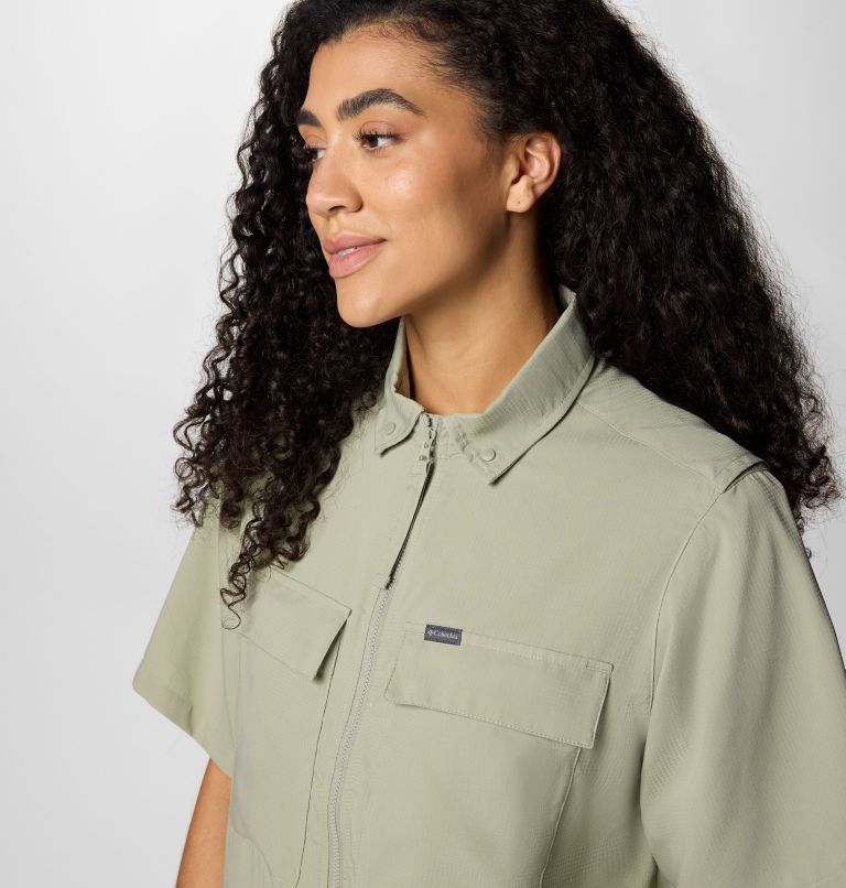 Camicia funzionale a manica corta Elevated View da donna, Color: Safari, image 4