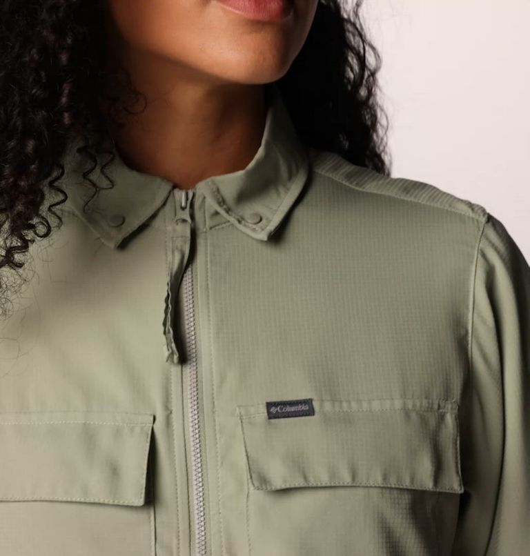 Camicia funzionale a manica corta Elevated View da donna, Color: Safari