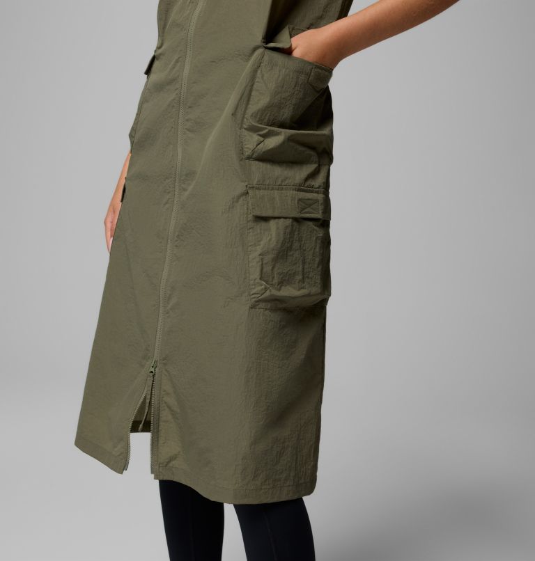 Femme Robe utilitaire Elevated View, Color: Stone Green, image 5