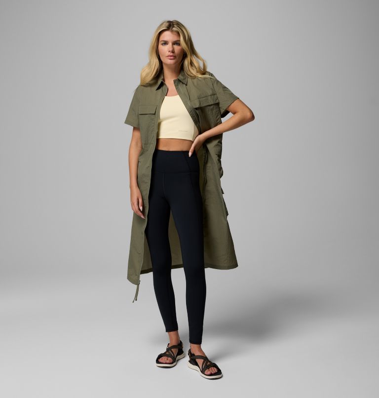 Femme Robe utilitaire Elevated View, Color: Stone Green, image 6