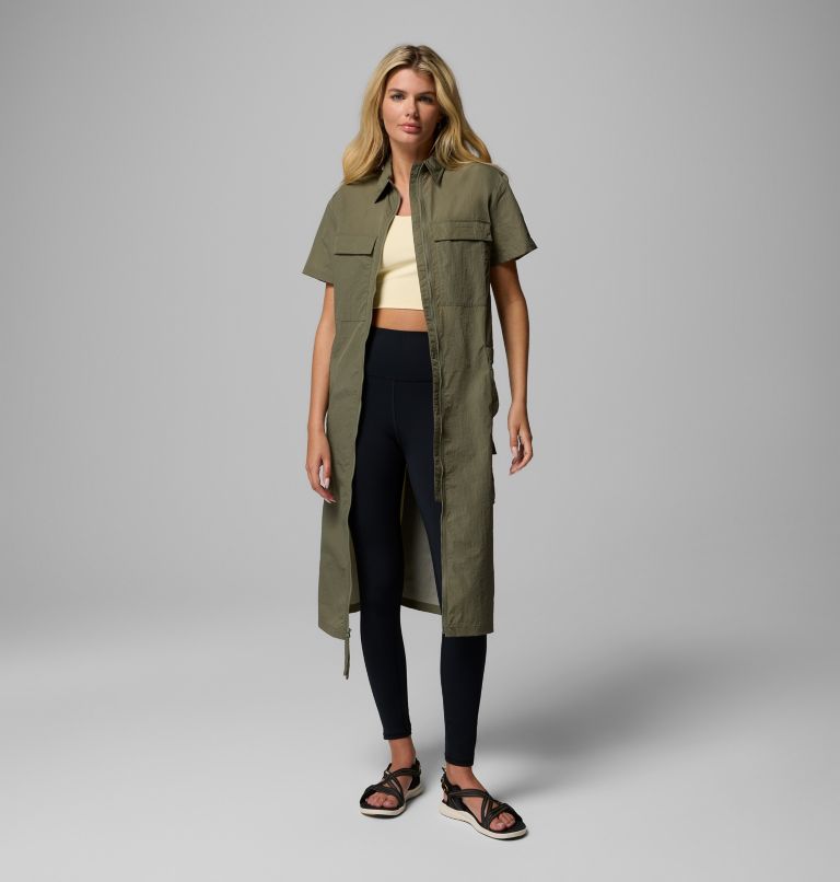 Femme Robe utilitaire Elevated View, Color: Stone Green, image 7