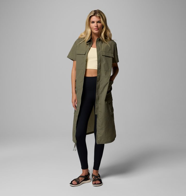 Femme Robe utilitaire Elevated View, Color: Stone Green, image 1
