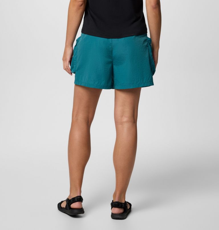 Women's Elevated View Cargo Shorts, Color: River Blue, image 2