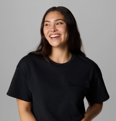 Women's Granite Point Knit Technical T-Shirt, Color: Black, image 8