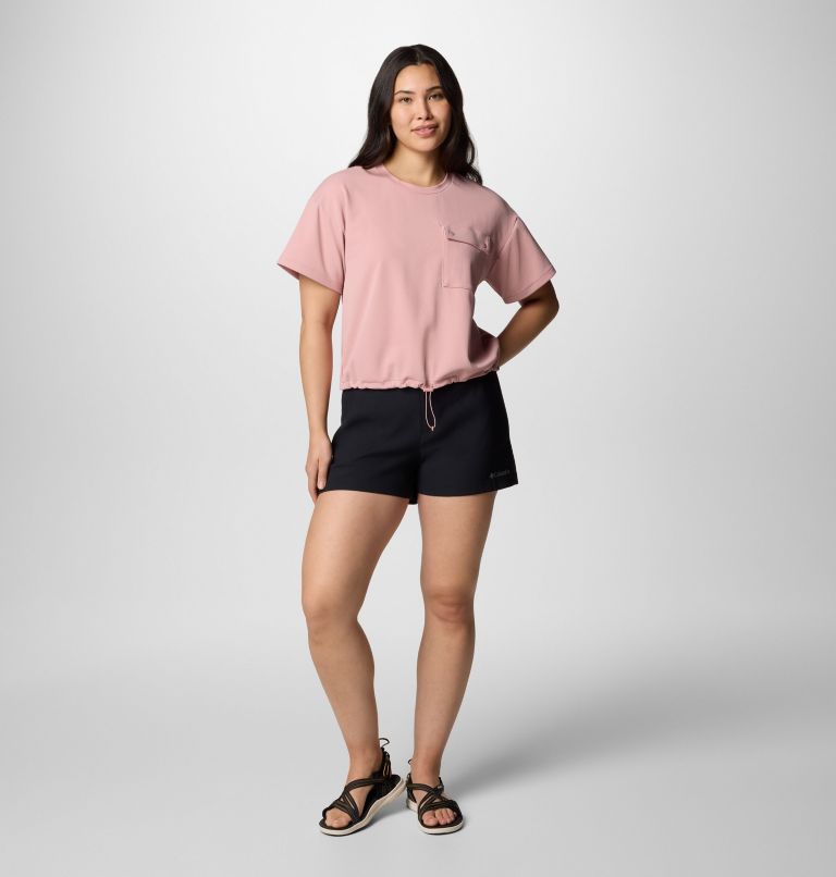 Femme Chemise en tricot à manches courtes Granite Point, Color: Eraser Pink, image 6