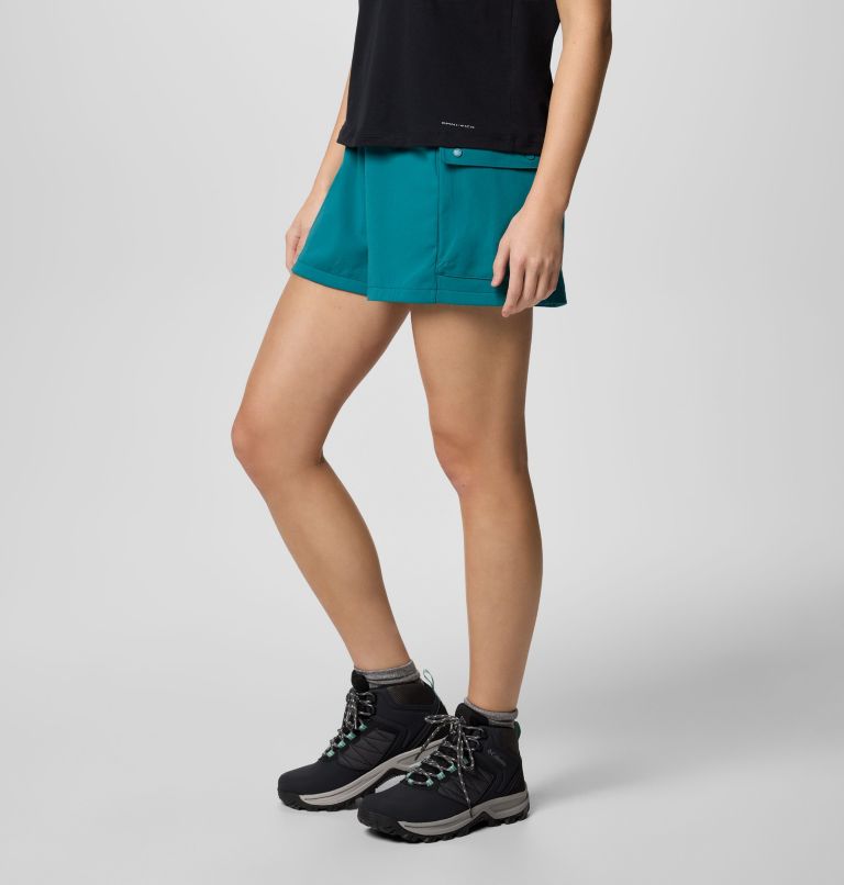 Women's Granite Point Knit Shorts, Color: River Blue, image 3