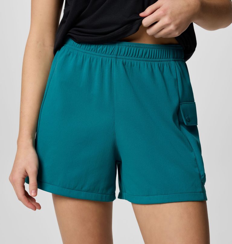 Women's Granite Point Knit Shorts, Color: River Blue, image 4