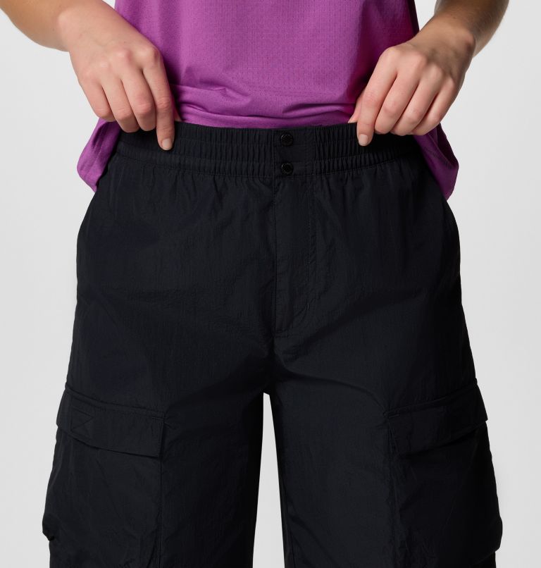 Pantalones parachute Elevated View para mujer, Color: Black, image 4