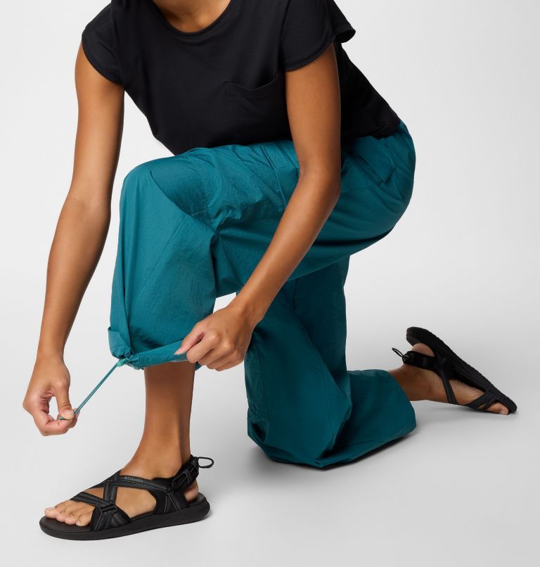 Women's Elevated View Parachute Pants, Color: River Blue, image 6