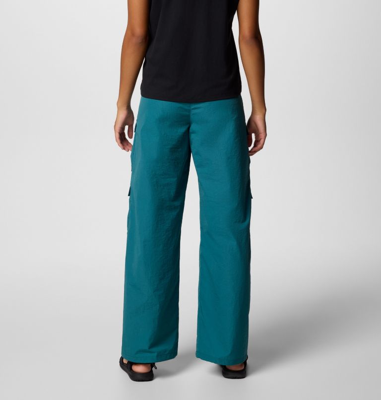 Women's Elevated View Parachute Pants, Color: River Blue, image 2