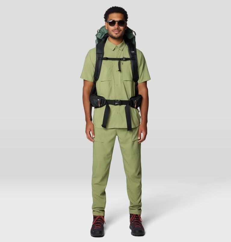 Men's Trail Sender Pant, Color: Light Cactus, image 2