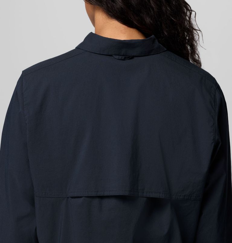 Women's Brea Falls Woven Long Sleeve Shirt, Color: Black, image 6