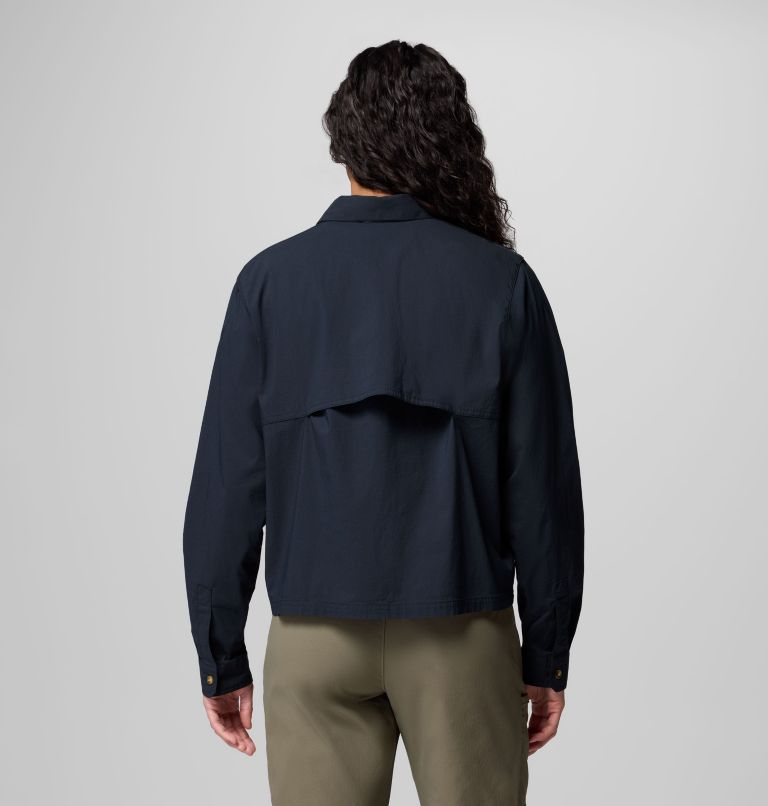 Women's Brea Falls Woven Long Sleeve Shirt, Color: Black, image 2