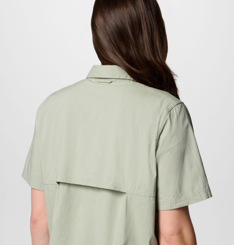 Women's Brea Falls Woven Short Sleeve Shirt, Color: Safari, image 5