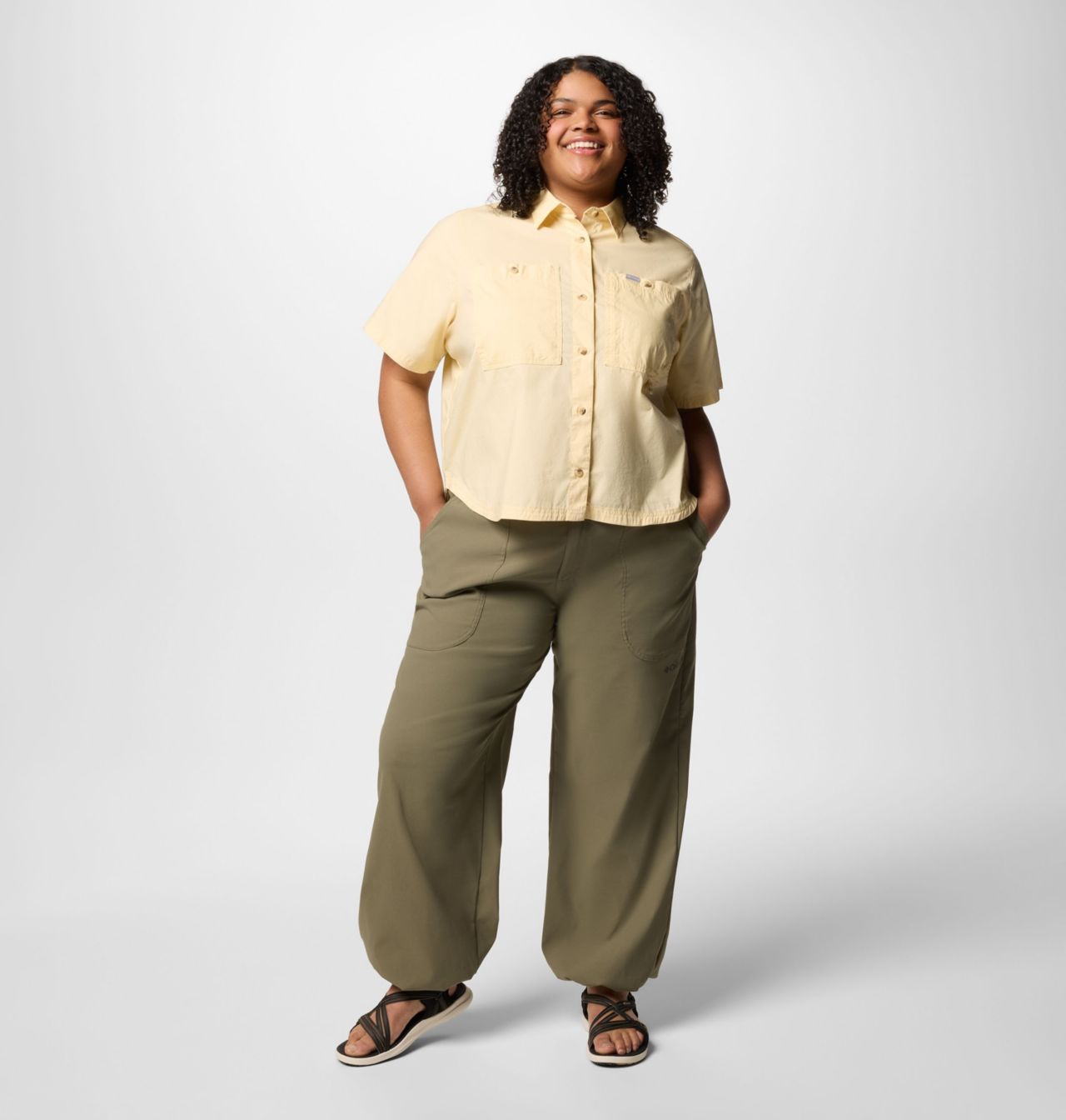 Women's Brea Falls™ Woven Short Sleeve Shirt - Plus Size | 758 | 2X 6