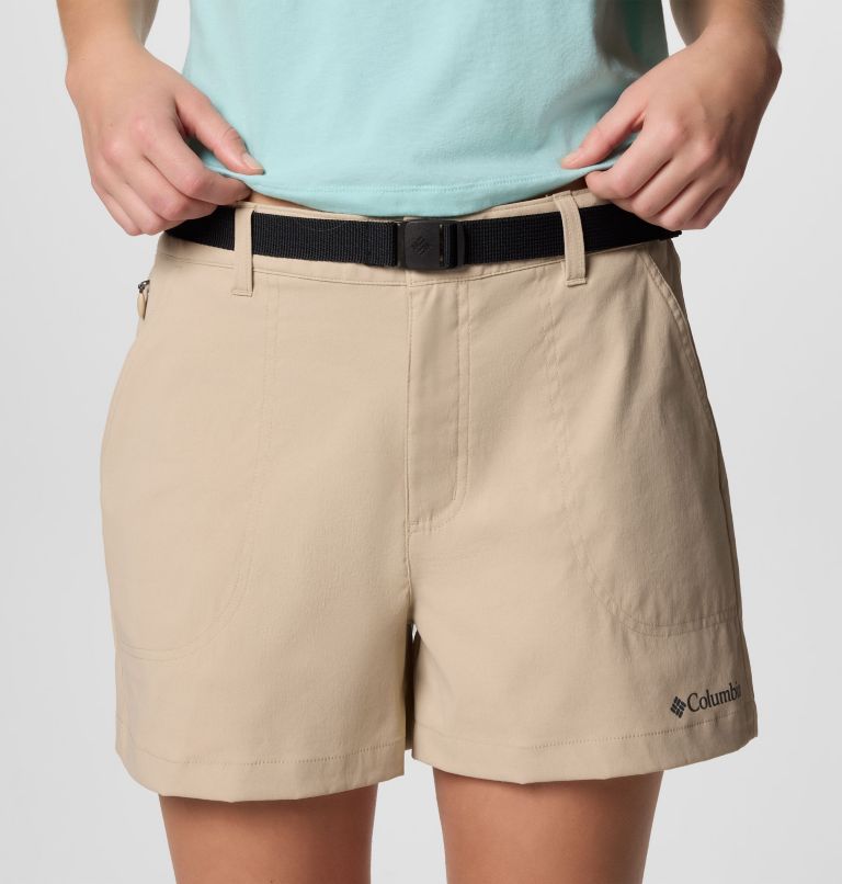 Women's Brea Falls Nylon Shorts, Color: Ancient Fossil, image 4