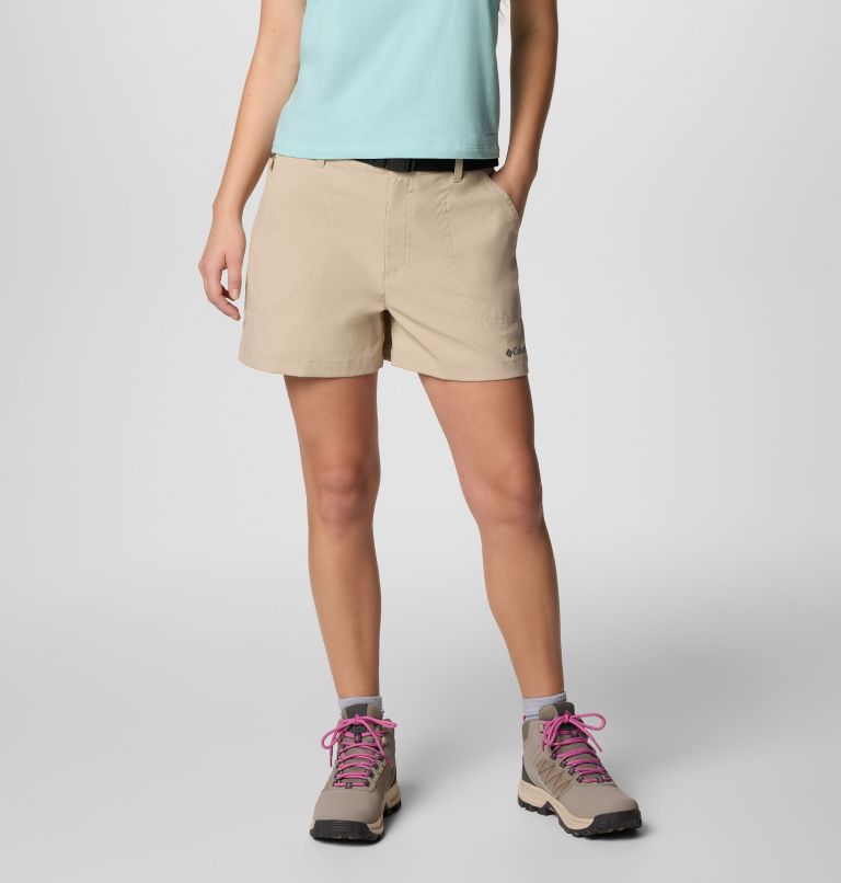 Women's Brea Falls Nylon Shorts, Color: Ancient Fossil, image 1
