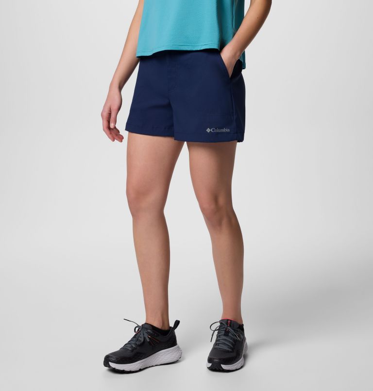 Women's Brea Falls Nylon Shorts, Color: Collegiate Navy, image 3