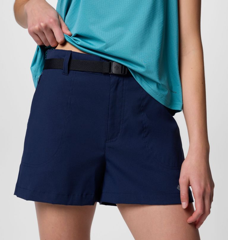 Women's Brea Falls Nylon Shorts, Color: Collegiate Navy, image 4