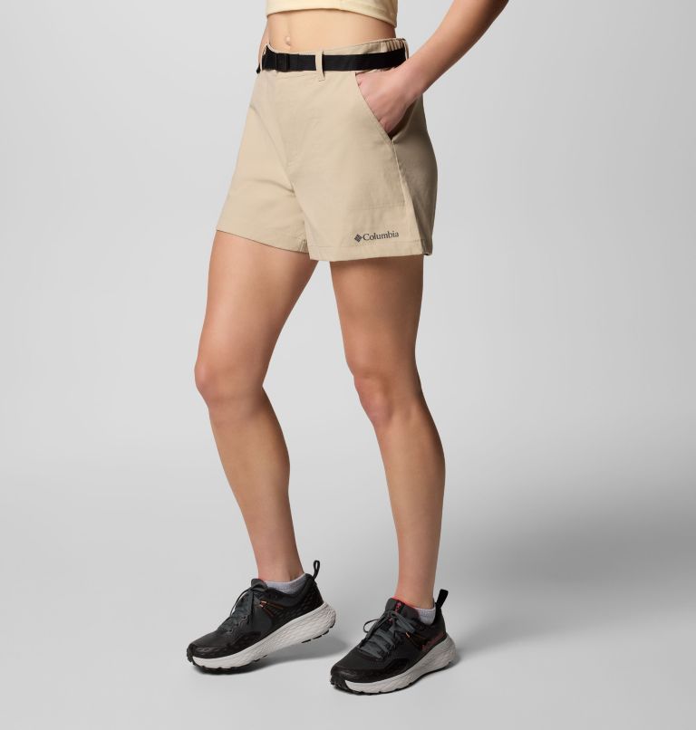 Women's Brea Falls Nylon Hiking Shorts, Color: Ancient Fossil, image 3