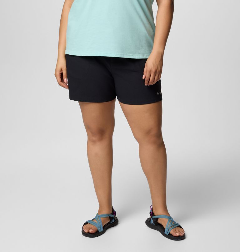 Women's Brea Falls Nylon Shorts - Plus Size, Color: Black, image 1