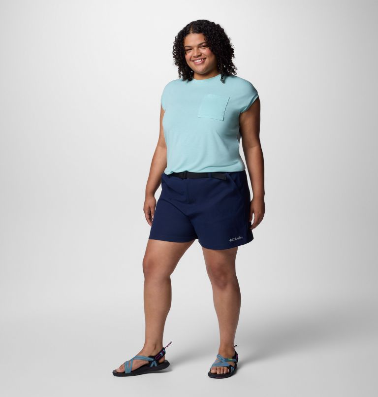 Women's Brea Falls Nylon Shorts - Plus Size, Color: Collegiate Navy, image 7