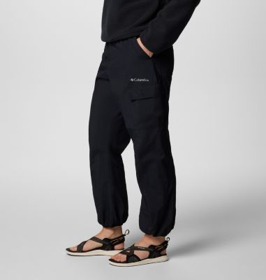 Women's Sandier Parachute Pants, Color: Black, image 7