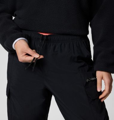 Women's Sandier Parachute Pants, Color: Black, image 8