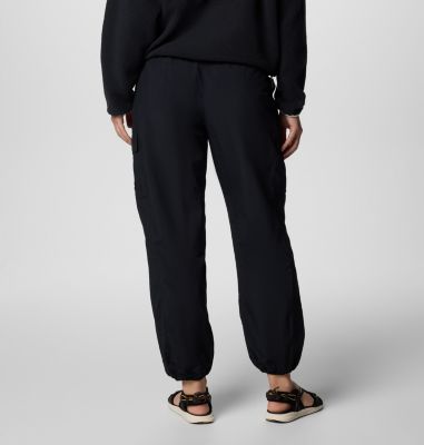 Women's Sandier Parachute Pants, Color: Black, image 6