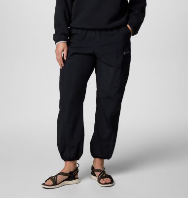 Women's Sandier Parachute Pants, Color: Black, image 5