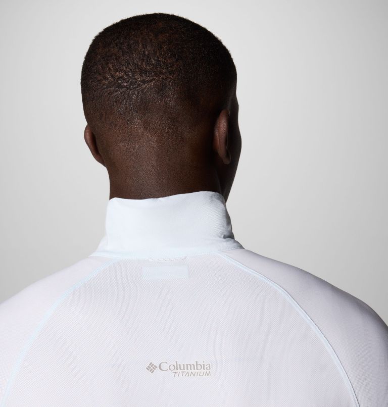 Men's Summit Valley Long Sleeve Half Zip Shirt, Color: White, image 6