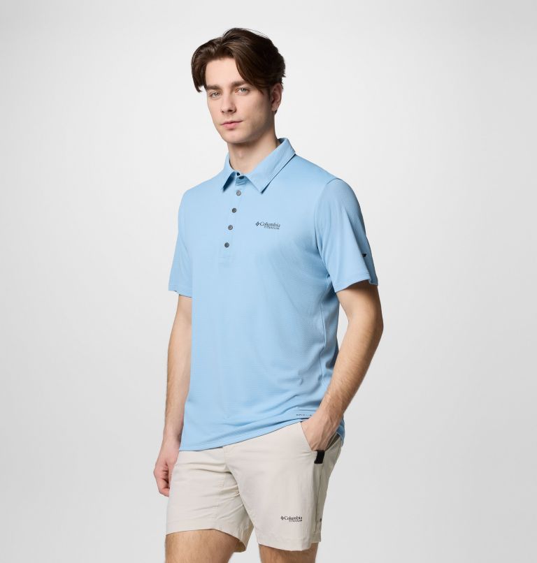 Men's Summit Valley Polo Shirt, Color: Ripple Blue, image 4