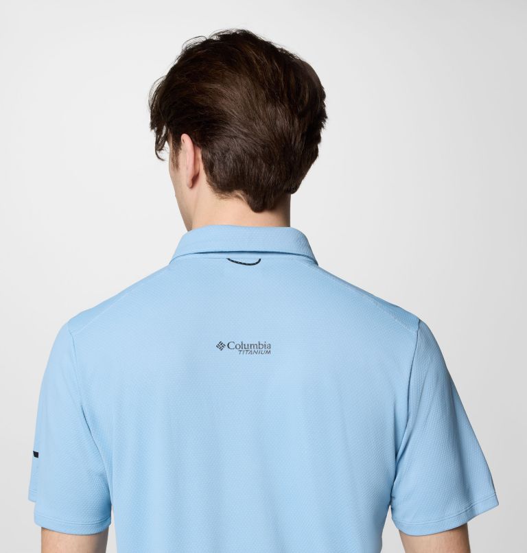 Men's Summit Valley Polo Shirt, Color: Ripple Blue, image 6