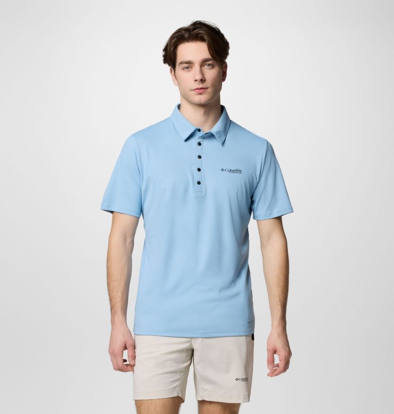 Men's Summit Valley Polo Shirt, Color: Ripple Blue, image 1
