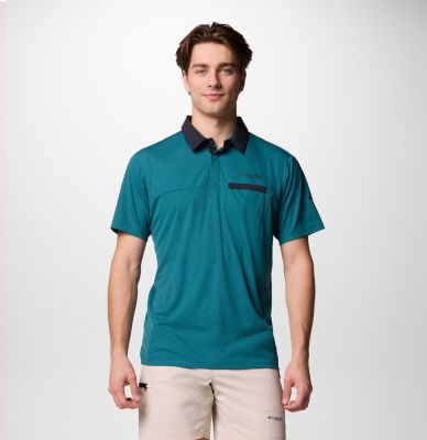 Men's Cirque River Pro Polo, Color: River Blue, image 1