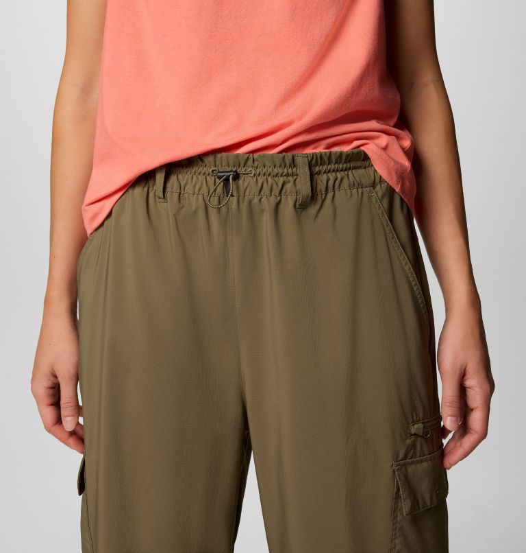 Women's Skien Valley Cargo Pants, Color: Stone Green, image 4