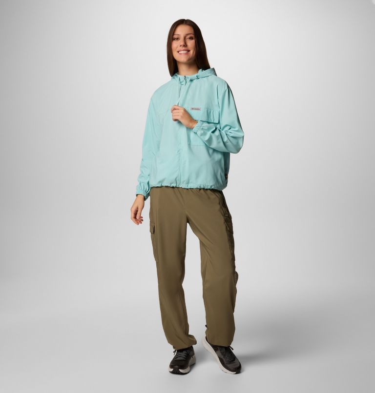 Women's Skien Valley Cargo Pants, Color: Stone Green, image 8