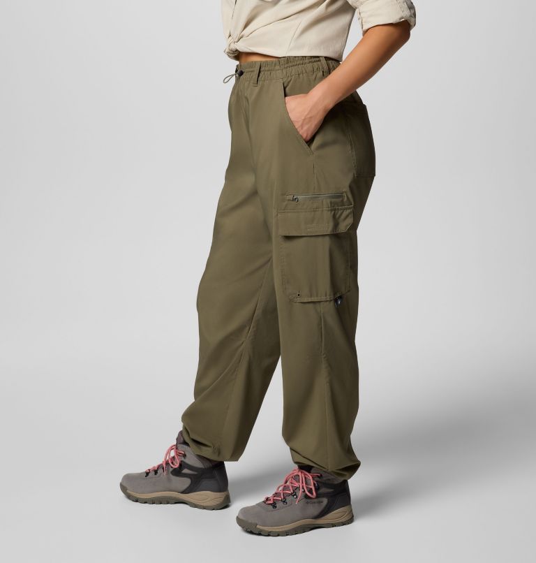 Pantaloni cargo da hiking Skien Valley da donna, Color: Stone Green, image 3
