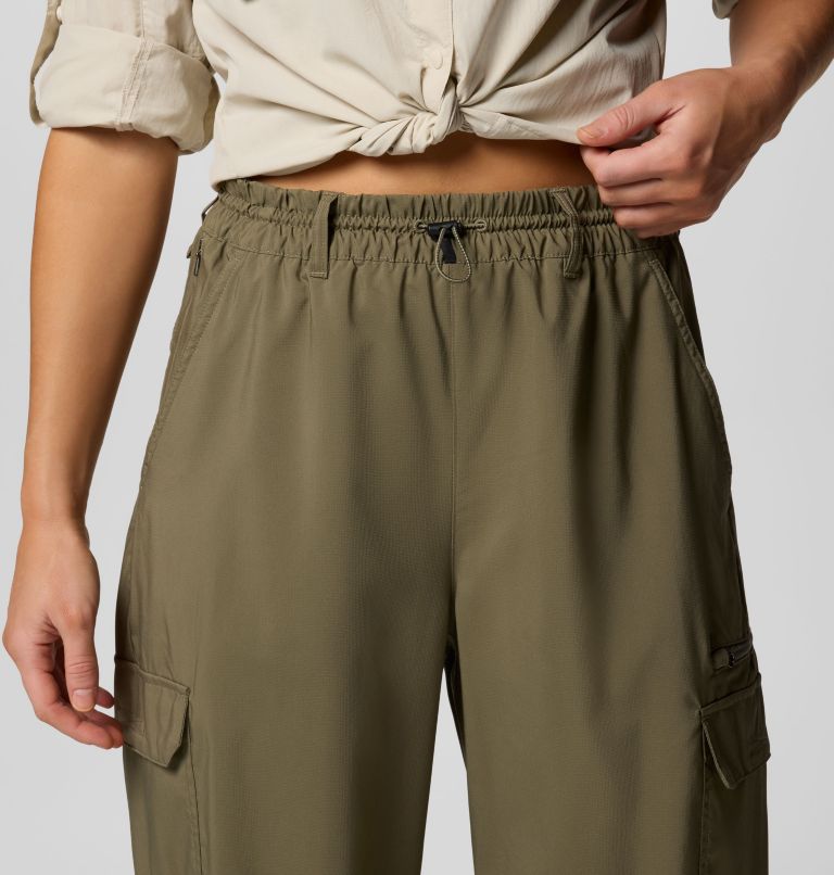 Pantaloni cargo da hiking Skien Valley da donna, Color: Stone Green, image 4