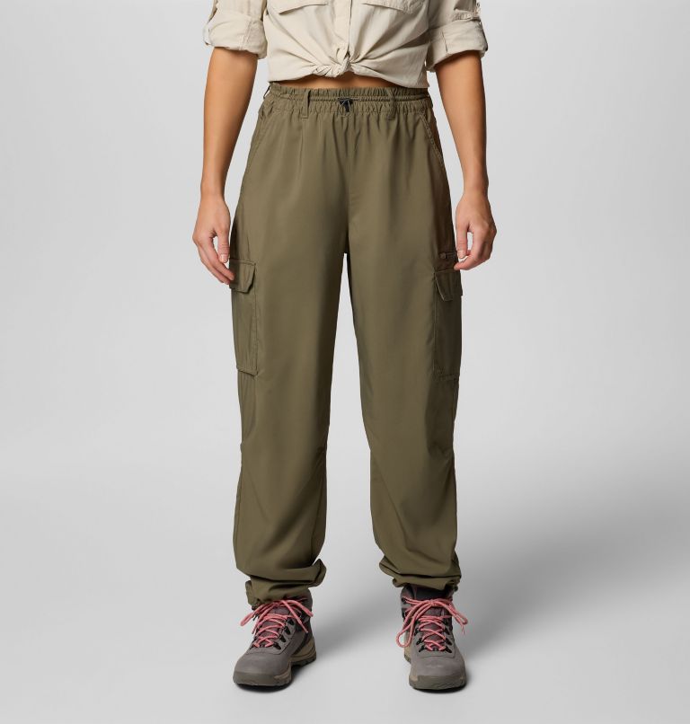 Pantaloni cargo da hiking Skien Valley da donna, Color: Stone Green, image 1
