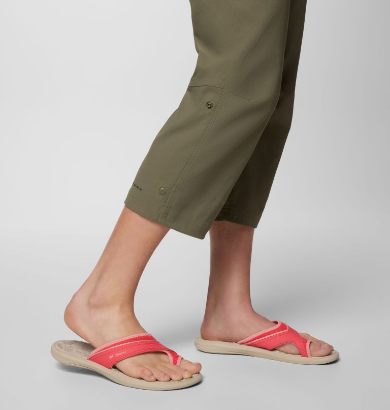 Women's Leslie Falls Capris II, Color: Stone Green, image 6