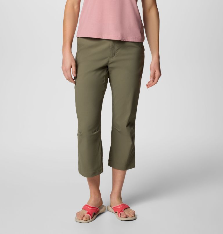 Women's Leslie Falls Capris II, Color: Stone Green, image 1