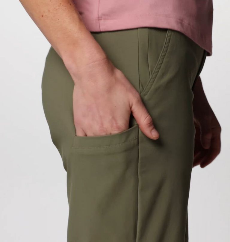 Women's Leslie Falls Capris II, Color: Stone Green