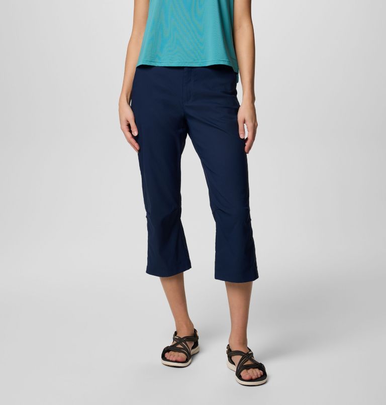 Women's Leslie Falls Capris II, Color: Collegiate Navy, image 1