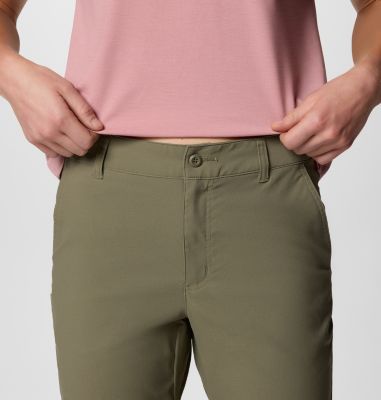 Women's Leslie Falls II Hiking Capri, Color: Stone Green, image 4