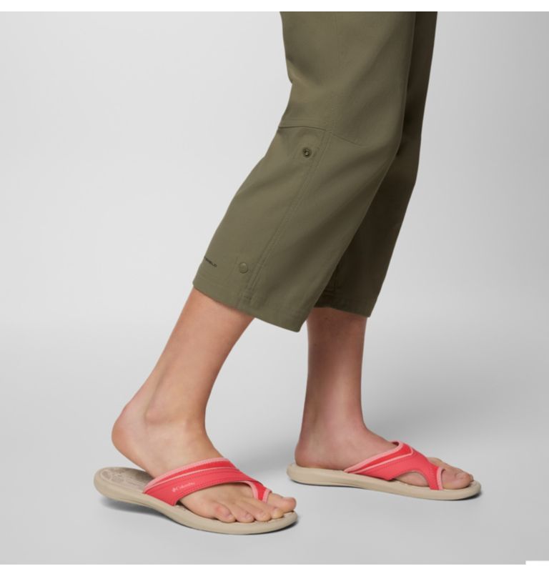 Women's Leslie Falls II Hiking Capri, Color: Stone Green, image 6