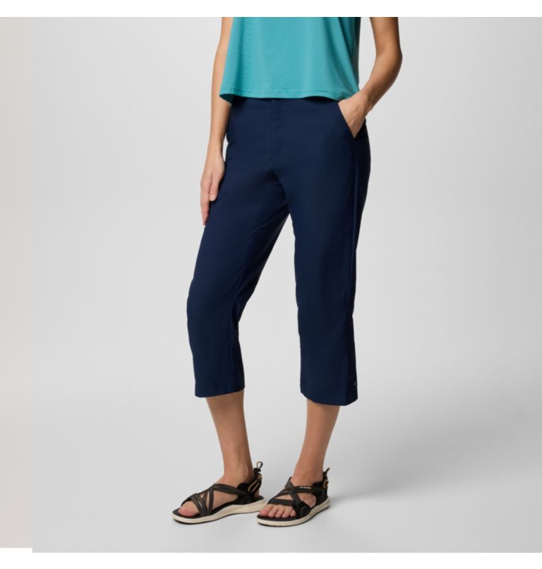 Women's Leslie Falls II Hiking Capri, Color: Collegiate Navy, image 3