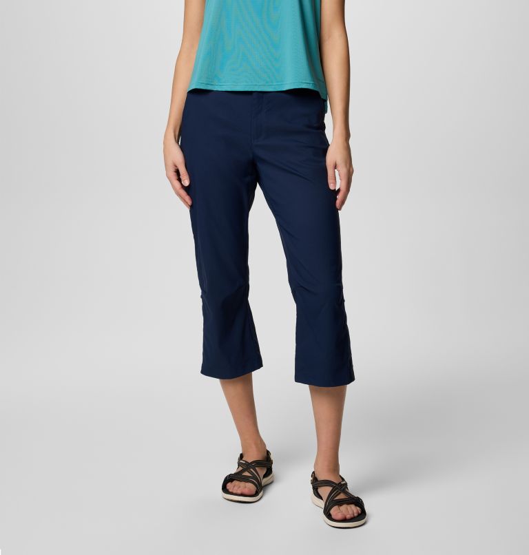 Women's Leslie Falls II Hiking Capri, Color: Collegiate Navy, image 1